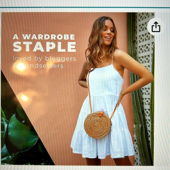 Round Rattan Bag - Picture 5 of 7